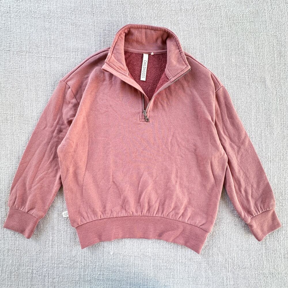 Childhoods Pink 1/4 Pullover Sweatshirt EUC 6/7
